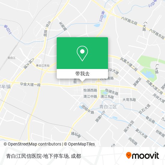 青白江民信医院-地下停车场地图