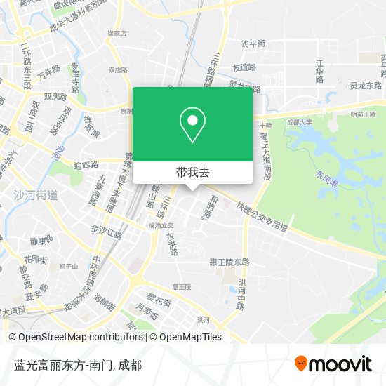 蓝光富丽东方-南门地图