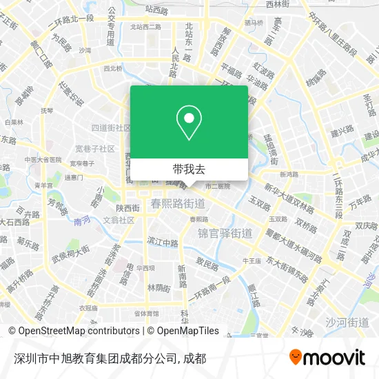 深圳市中旭教育集团成都分公司地图