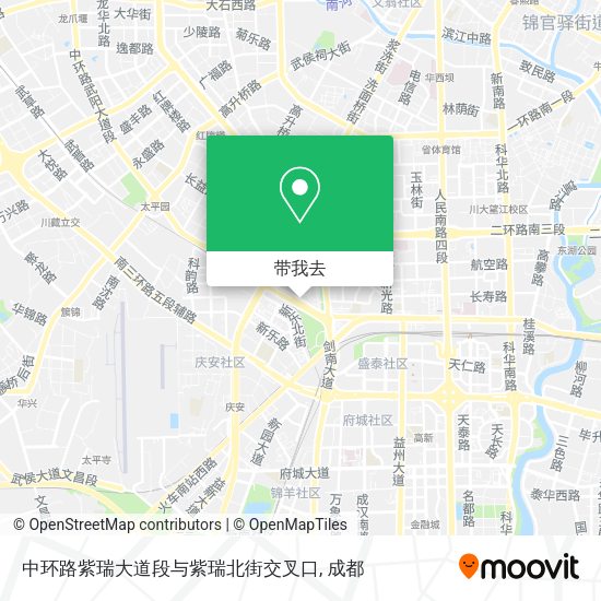 中环路紫瑞大道段与紫瑞北街交叉口地图