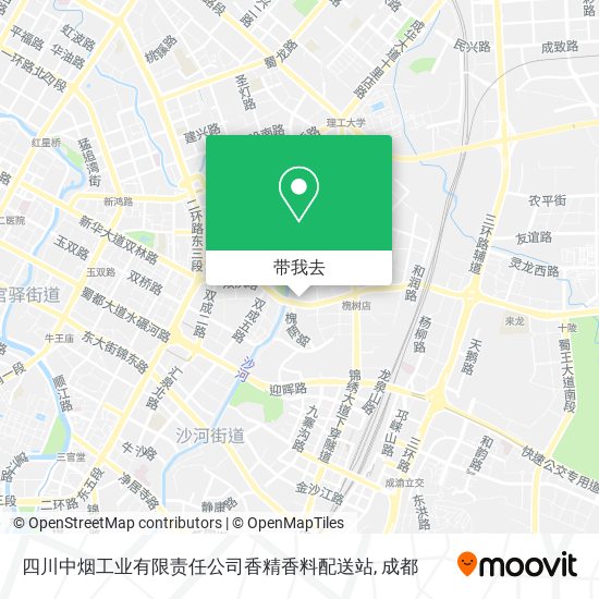 四川中烟工业有限责任公司香精香料配送站地图