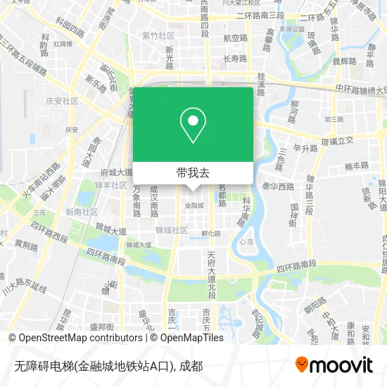 无障碍电梯(金融城地铁站A口)地图
