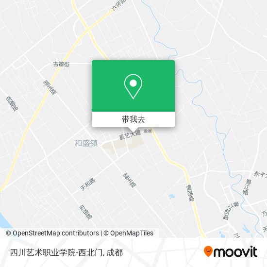 四川艺术职业学院-西北门地图