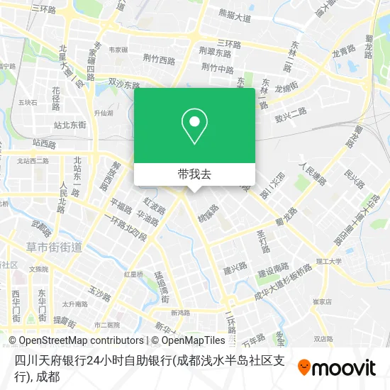 四川天府银行24小时自助银行(成都浅水半岛社区支行)地图