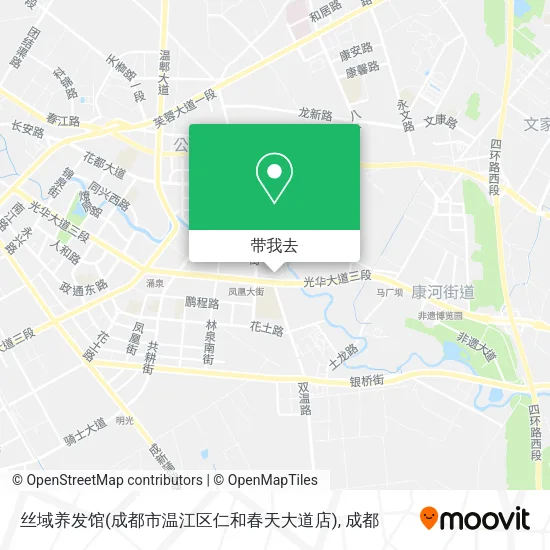 丝域养发馆(成都市温江区仁和春天大道店)地图