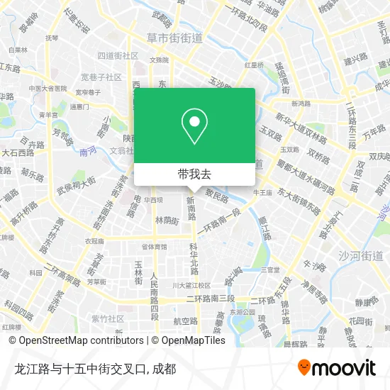 龙江路与十五中街交叉口地图