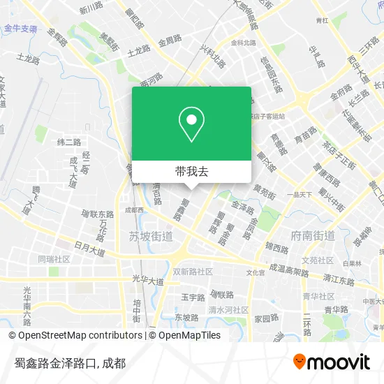 蜀鑫路金泽路口地图