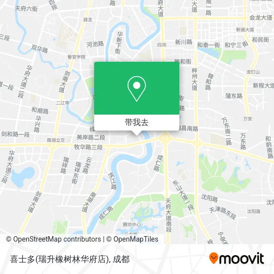 喜士多(瑞升橡树林华府店)地图