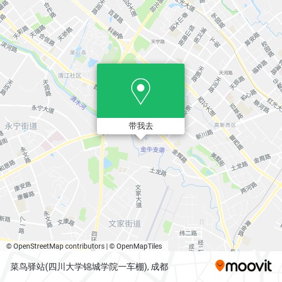 菜鸟驿站(四川大学锦城学院一车棚)地图