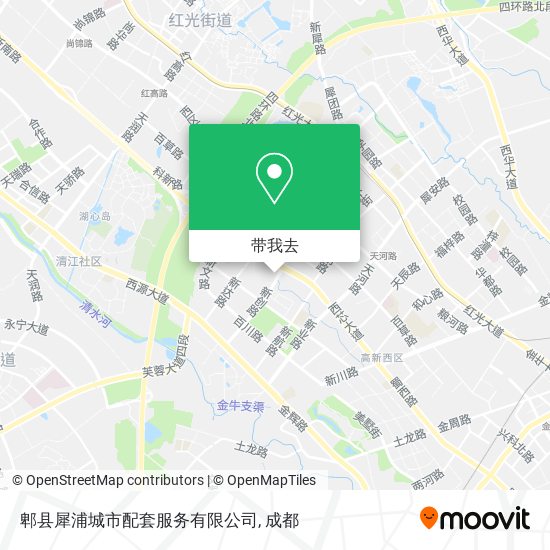 郫县犀浦城市配套服务有限公司地图