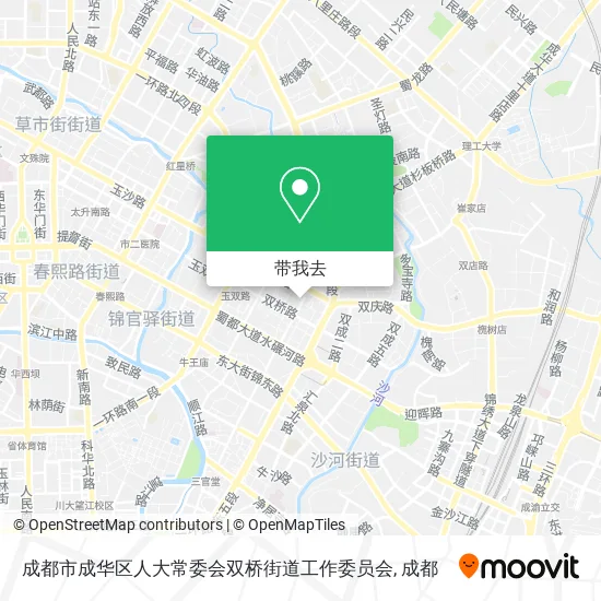 成都市成华区人大常委会双桥街道工作委员会地图