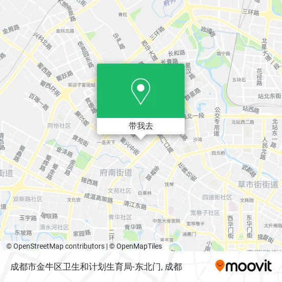 成都市金牛区卫生和计划生育局-东北门地图