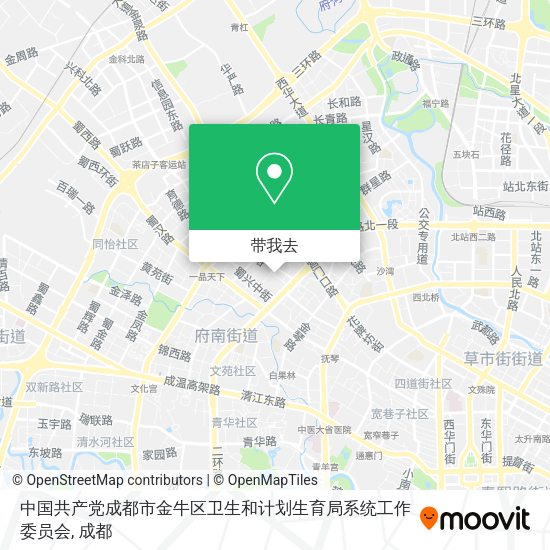 中国共产党成都市金牛区卫生和计划生育局系统工作委员会地图