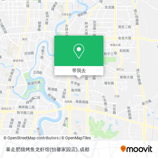 暴走肥猫烤鱼龙虾馆(怡馨家园店)地图