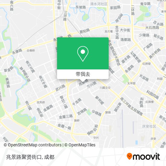 兆景路聚贤街口地图