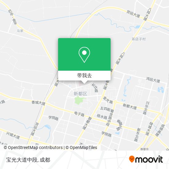 宝光大道中段地图