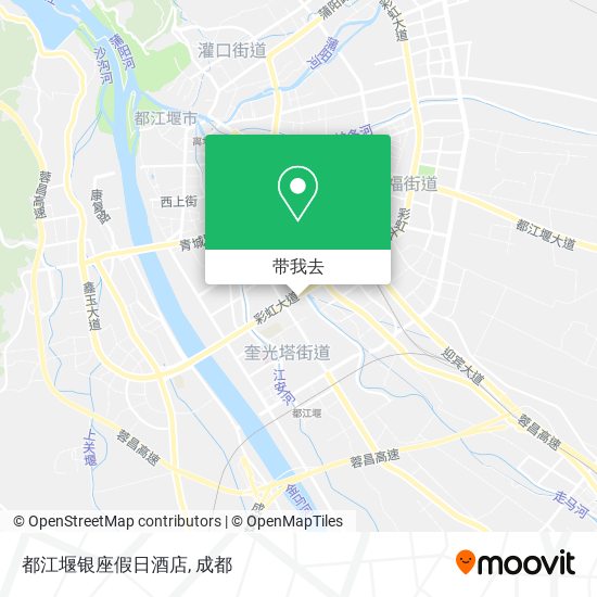 都江堰银座假日酒店地图