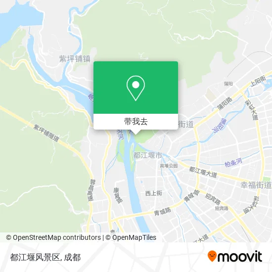 都江堰风景区地图