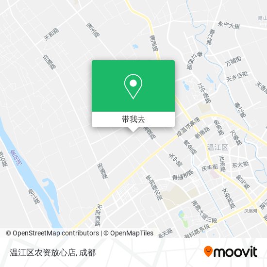 温江区农资放心店地图