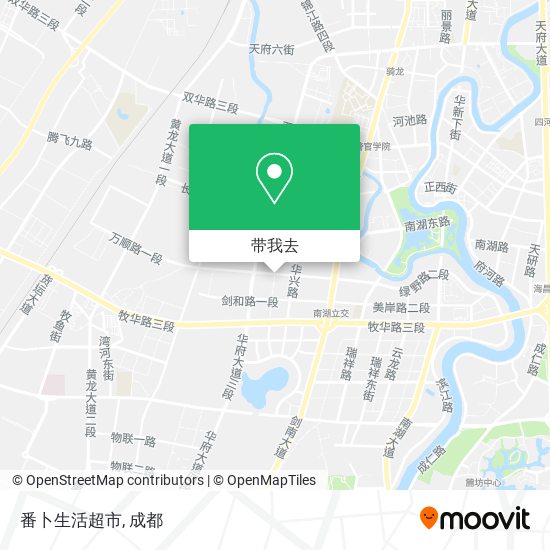 番卜生活超市地图
