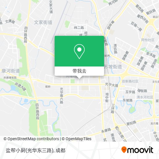 盐帮小厨(光华东三路)地图