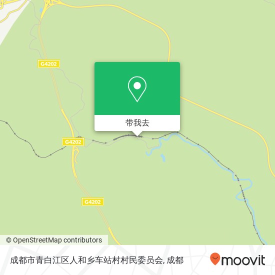 成都市青白江区人和乡车站村村民委员会地图