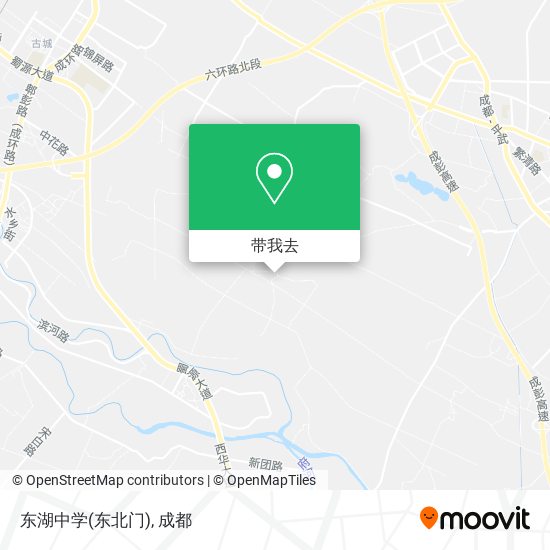 东湖中学(东北门)地图