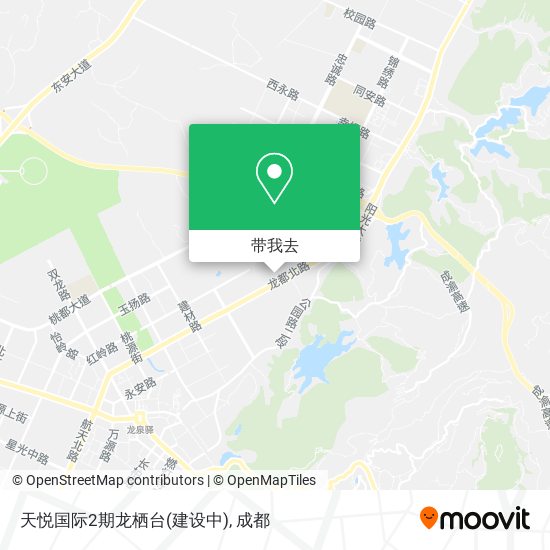 天悦国际2期龙栖台(建设中)地图