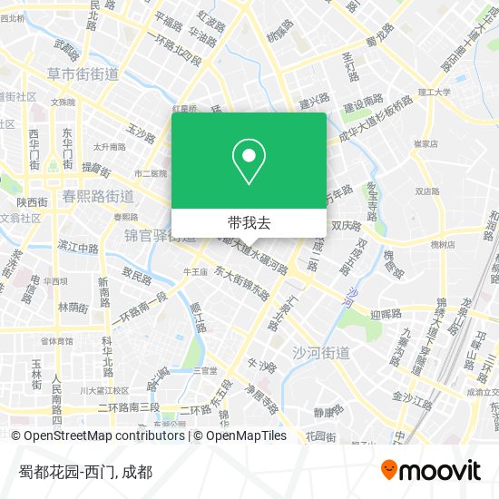 蜀都花园-西门地图