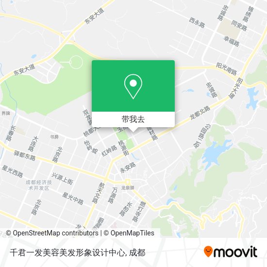 千君一发美容美发形象设计中心地图