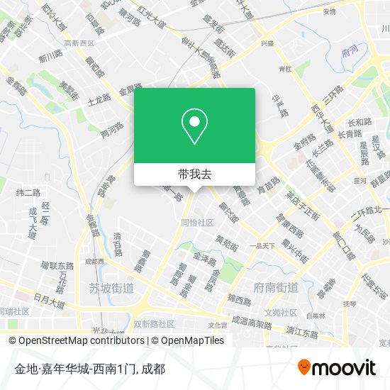 金地·嘉年华城-西南1门地图