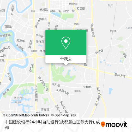 中国建设银行24小时自助银行(成都麓山国际支行)地图