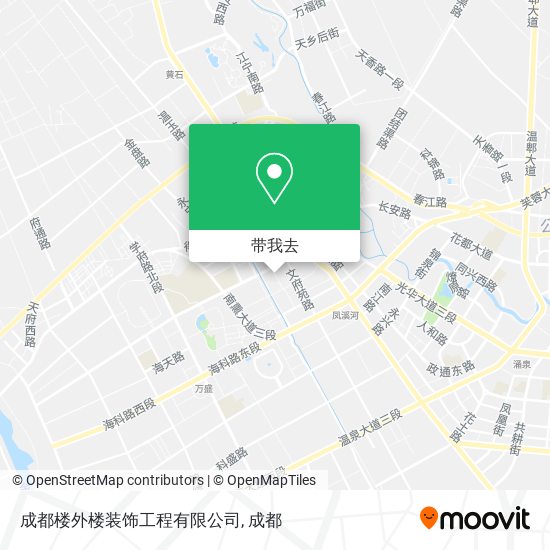 成都楼外楼装饰工程有限公司地图