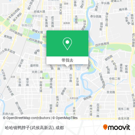 哈哈镜鸭脖子(武侯高新店)地图