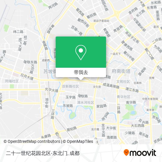 二十一世纪花园北区-东北门地图