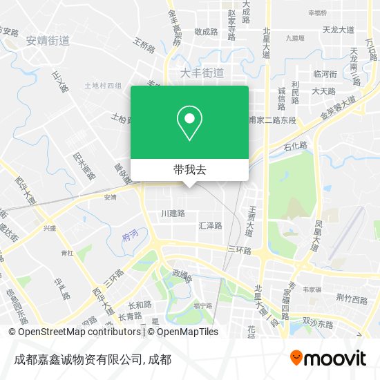 成都嘉鑫诚物资有限公司地图