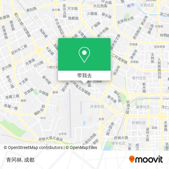 青冈林地图