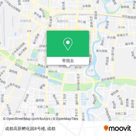 成都高新孵化园8号楼地图