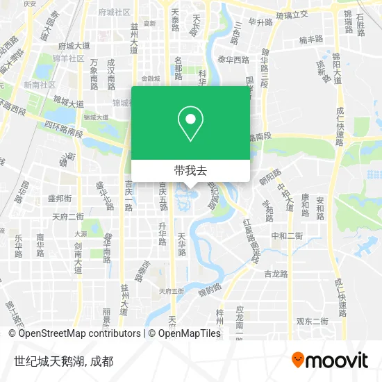 世纪城天鹅湖地图