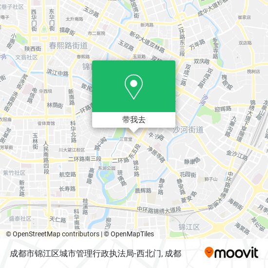 成都市锦江区城市管理行政执法局-西北门地图