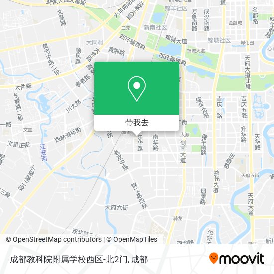 成都教科院附属学校西区-北2门地图