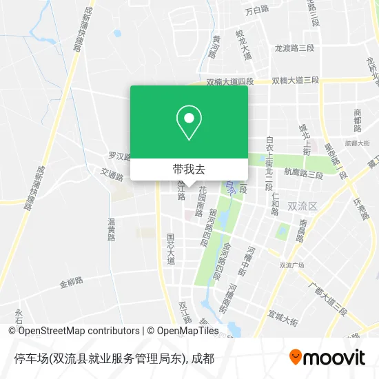 停车场(双流县就业服务管理局东)地图