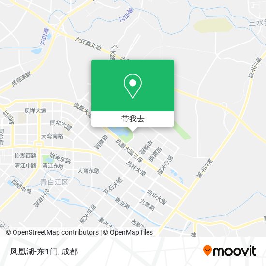 凤凰湖-东1门地图