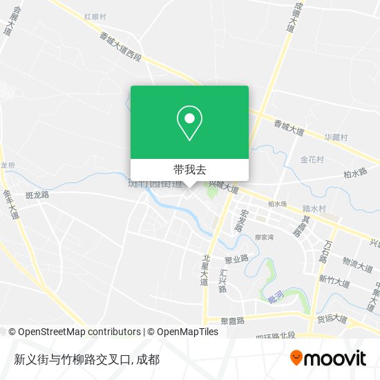 新义街与竹柳路交叉口地图