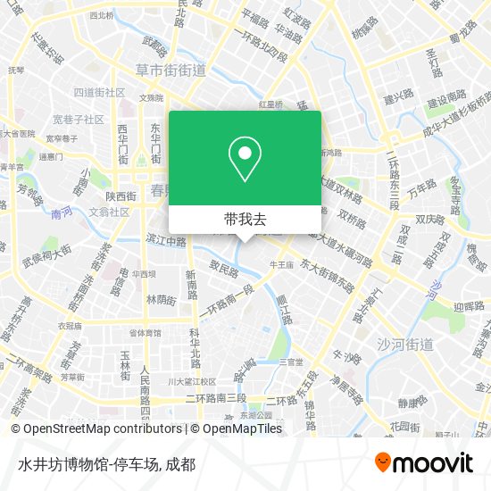 水井坊博物馆-停车场地图