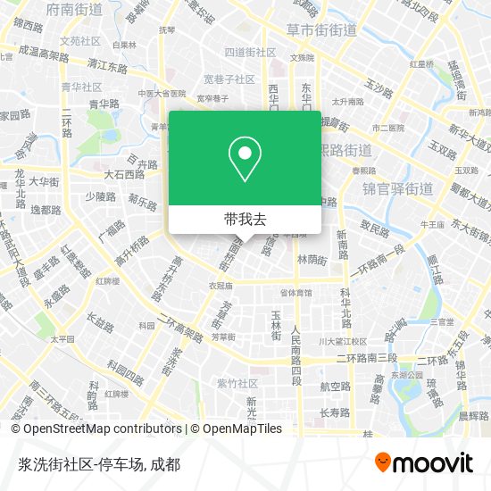 浆洗街社区-停车场地图