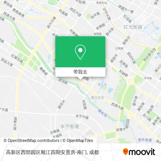 高新区西部园区顺江四期安置房-南门地图