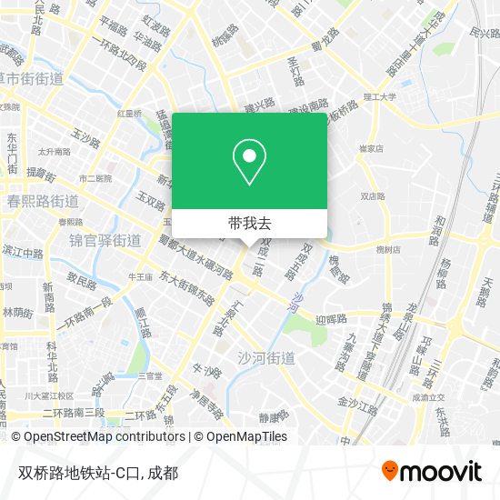 双桥路地铁站-C口地图