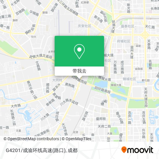 G4201/成渝环线高速(路口)地图