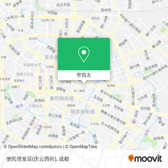 便民理发店(庆云西街)地图